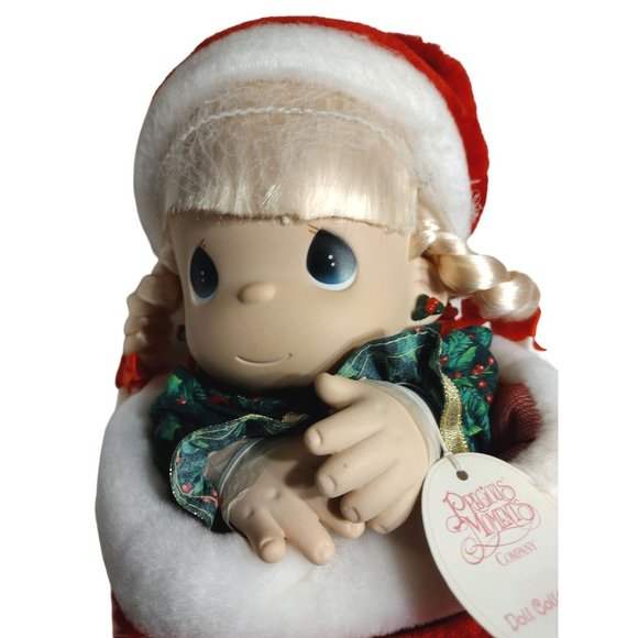 Vintage Precious Moments Christmas Eve 1998 Stocking Doll Box & Tags Hat Doll - Picture 4 of 10